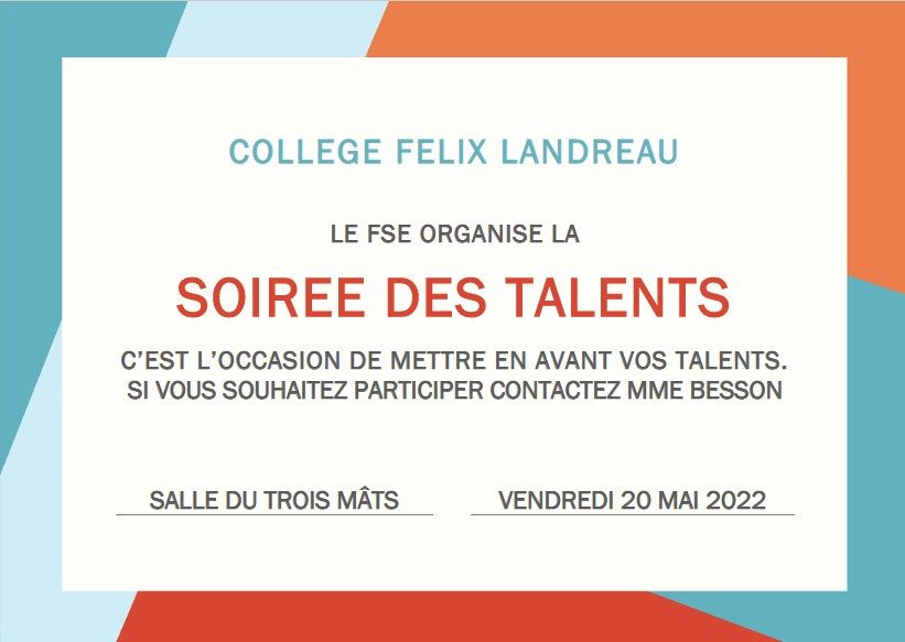 Soirée des talents du 20 mai 2022